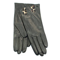 LEATHER GLOVES WITH ANIMALIER DETAIL
