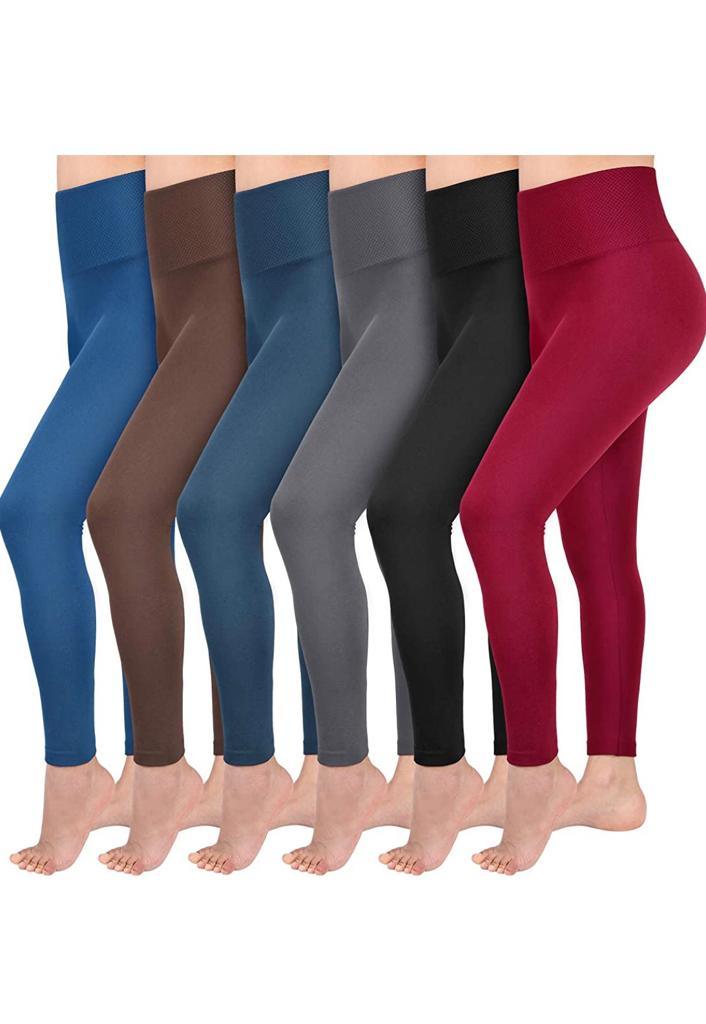 Fleece-Lined High-Waisted Leggings (2-Pack)