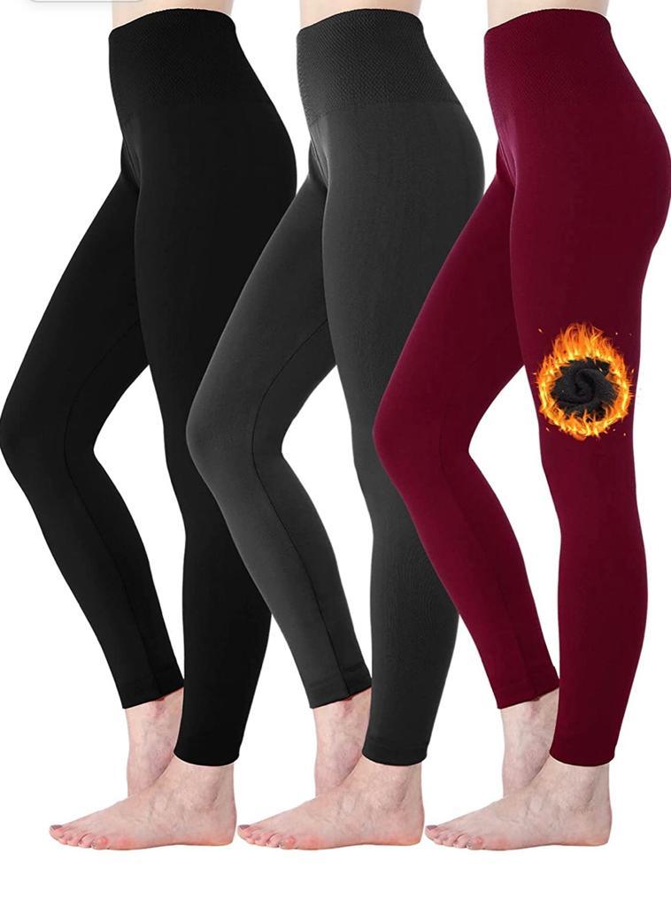 Fleece-Lined High-Waisted Leggings (2-Pack)