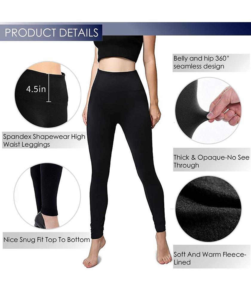Fleece-Lined High-Waisted Leggings (2-Pack)