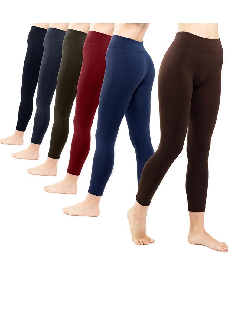 Fleece-Lined High-Waisted Leggings (2-Pack)