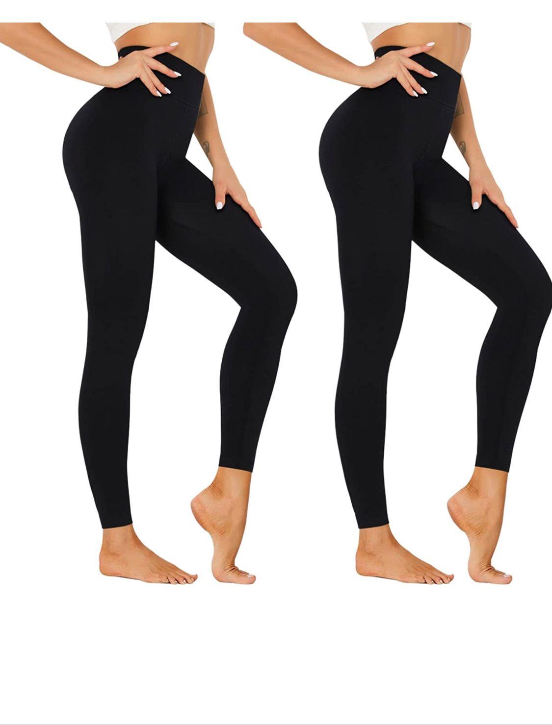 Fleece-Lined High-Waisted Leggings (2-Pack)