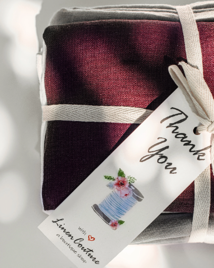 Dark Plum Linen Oversized Blouse