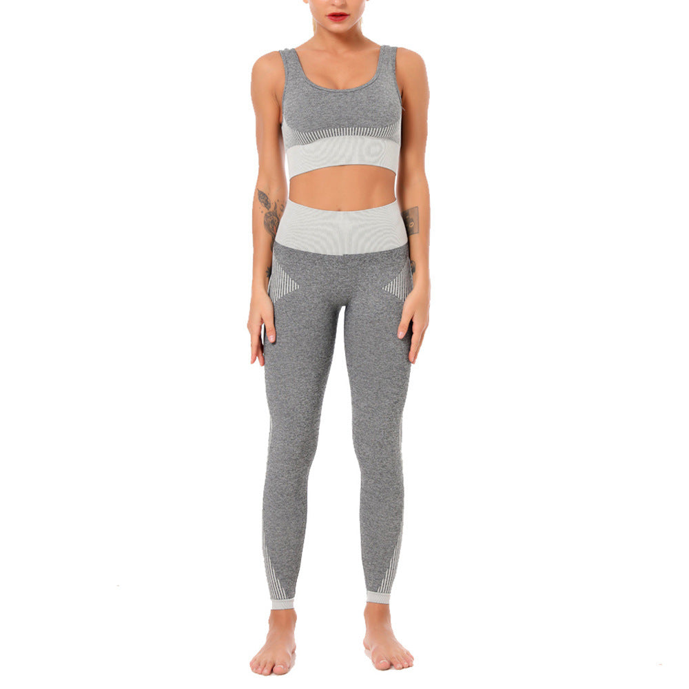 Yoga Set Sports Bra and Leggings Jogging Women Gym Set Clothes Seamless Workout Sports Tights Women Fitness Sports Suit