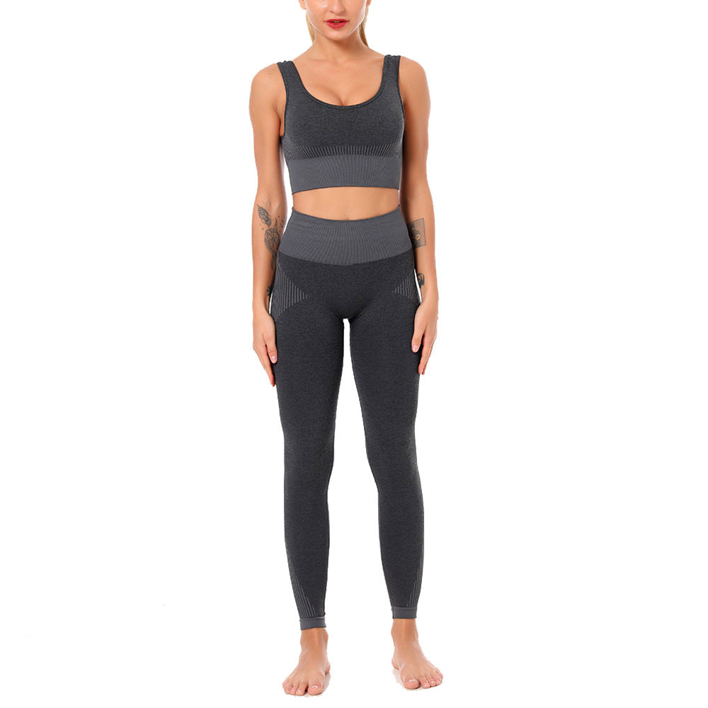 Yoga Set Sports Bra and Leggings Jogging Women Gym Set Clothes Seamless Workout Sports Tights Women Fitness Sports Suit