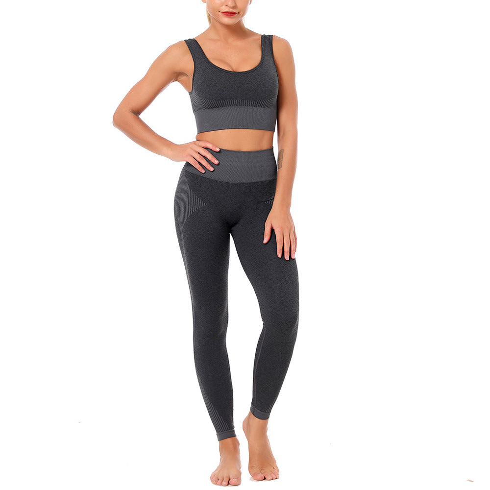 Yoga Set Sports Bra and Leggings Jogging Women Gym Set Clothes Seamless Workout Sports Tights Women Fitness Sports Suit