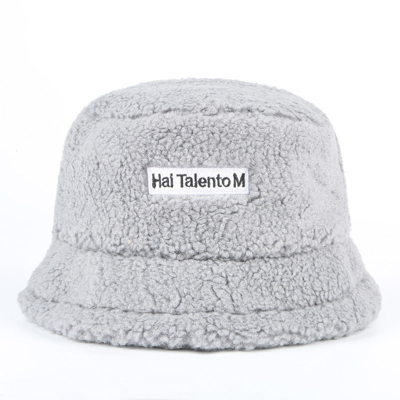 Faux Fur Winter Bucket Hat For Women Girl Fashion Solid Thickened Soft Warm Fishing Cap Outdoor Lady Plush Fluffy Panama