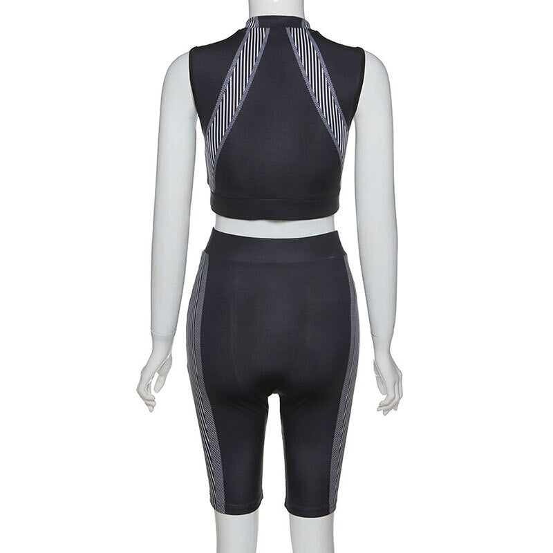 Seamless Patchwork Yoga Set Women Gym Clothes Bra Crop Top And Leggings Shorts Sexy Fitness Sportswear Running Workout Tracksuit